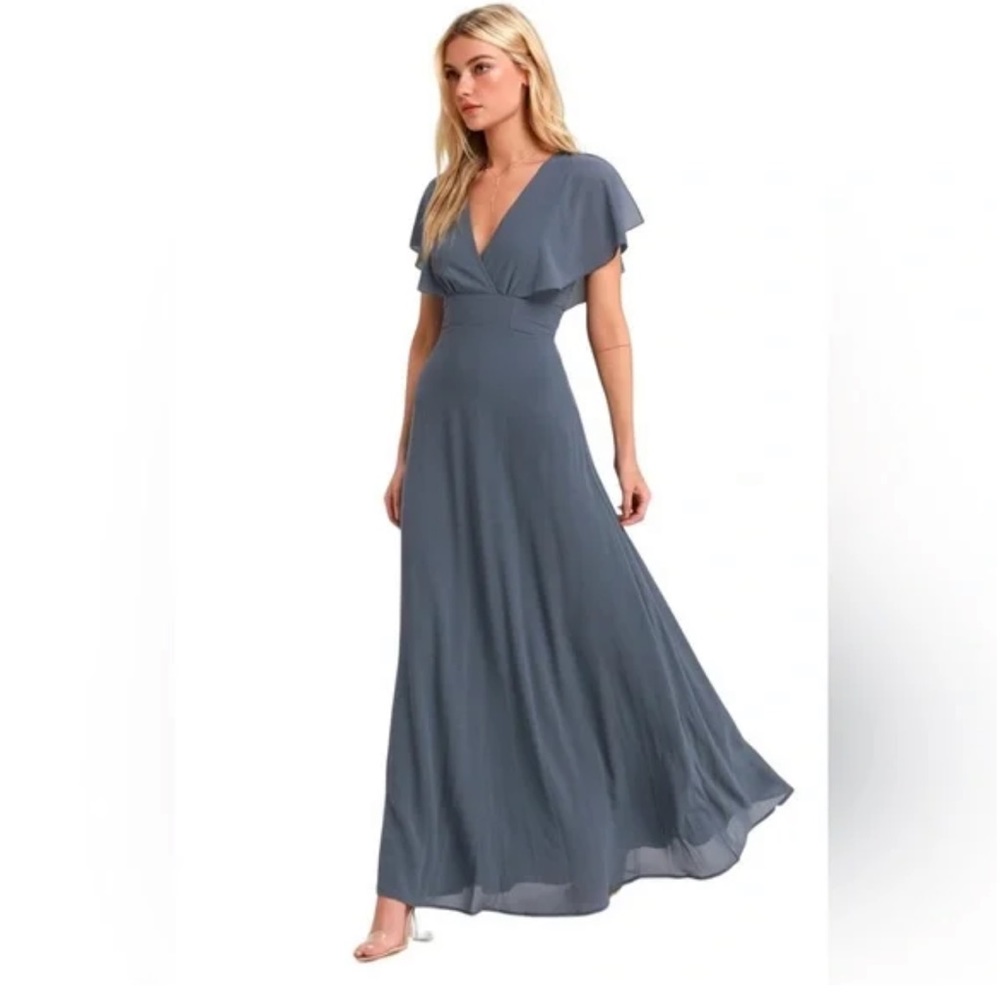 Lulus blue maxi dress